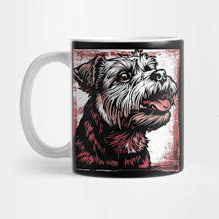 Retro Art Yorkshire Terrier Dog Lover Mug